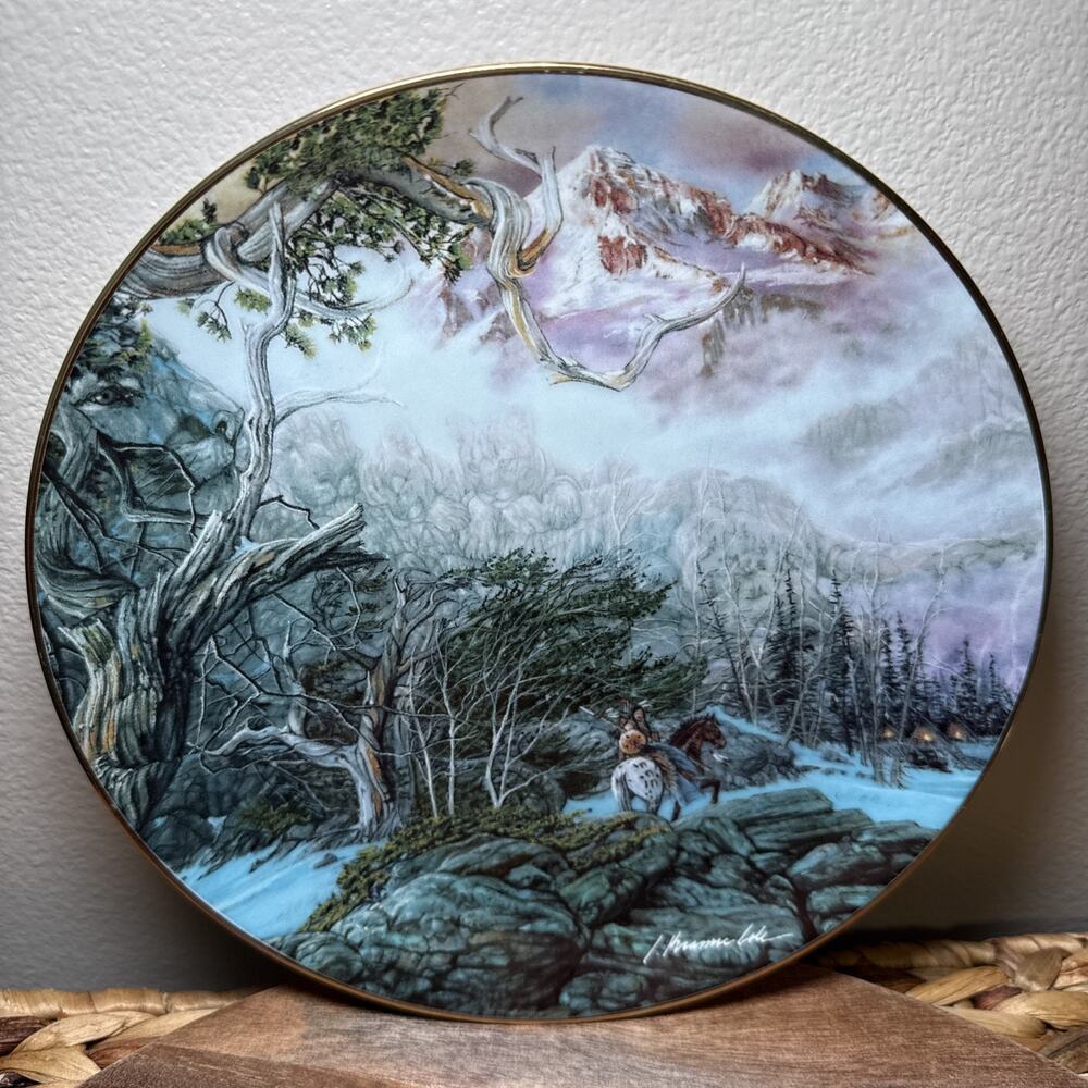 Bradford Exchange Topona Plate Julie Kramer Cole Native Visions 8th Issue #2127A